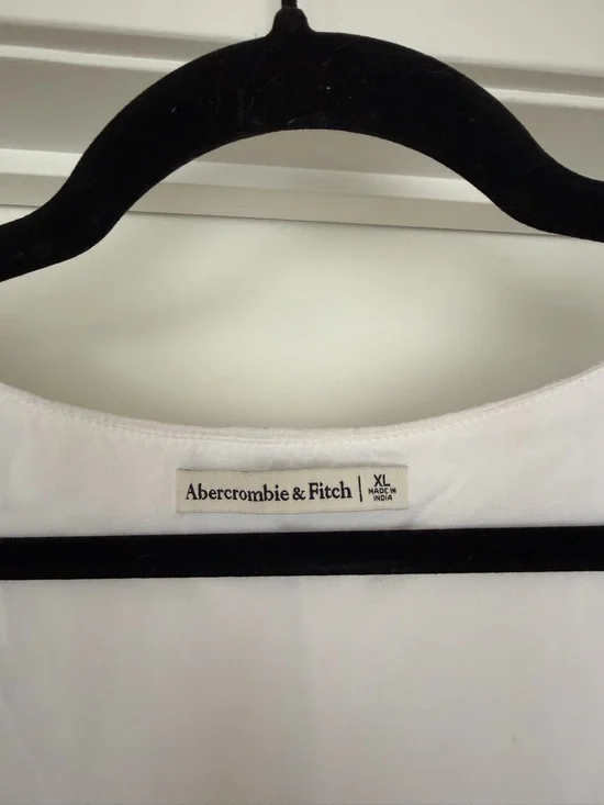 Abercrombie & Fitch White Square-Neck Linen Tank - Picture 3 of 5